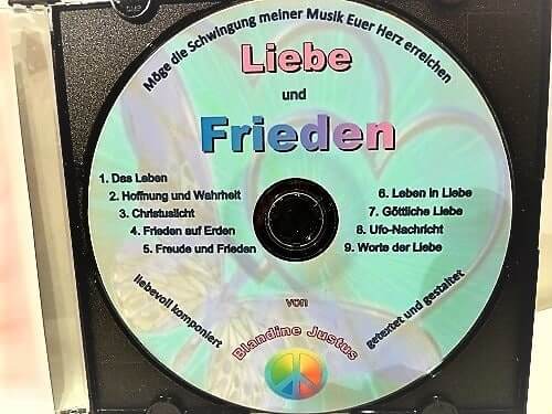 Musik-CD Liebe und Frieden Cover mit Titeln