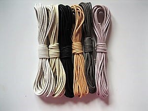 Baumwollbänder gewachst, Inspiration, 2,0 mm, versch. Farben, Schmuckzubehör