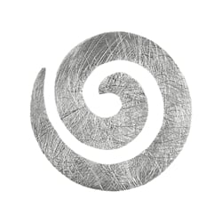 Spirale, Kettenanhänger, 925 Silber matt, 20 mm