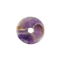 Donut Amethyst 30 mm, Mineral-Edelstein-Anhänger, Kettenanhänger
