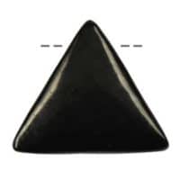 Schungit Dreieck Anhänger gebohrt, 3x3x3 cm Mineral-Edelstein, Schutzstein, Glücksbringer Schmuck
