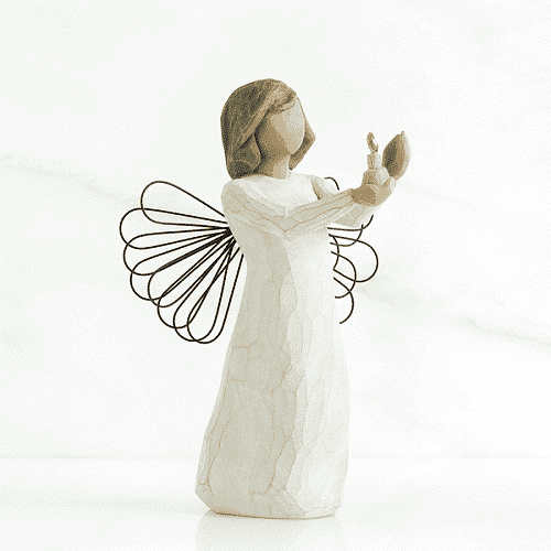Willow Tree Engel der Hoffnung von Susan Lordi angel of hope, 13 x 9 x 8 cm in Box mit Kärtchen