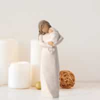 Willow Tree Figur Mutter und Baby von Susan Lordi 'Sanctuary' 17 cm, in Geschenkbox mit Kärtchen und Spruch
