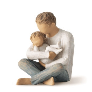 Willow Tree Familienfigur Vater mit Kleinkind von Susan Lordi little one 10 cm in Geschenkbox mit