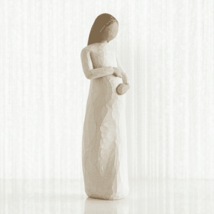 Willow Tree Figur schwangere Frau von Susan Lordi Cherish in Geschenkbox mit Kärtchen und Spruch