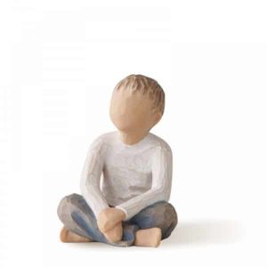 Willow Tree Figur Imaginative Child, 6x5,5x5,5 cm, Skulptur von Susan Lordi