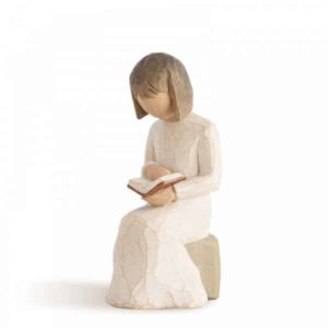 Willow Tree Figur Wisdom - Mädchen mit Buch, Wissbegierig, 11 cm, Die Liebe zum Lernen