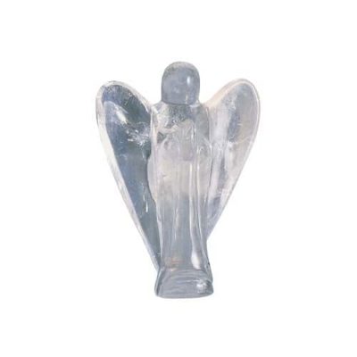 Engel aus Bergkristall 3,5 cm hoch, Edelstein, Handschmeichler, Engel Figur