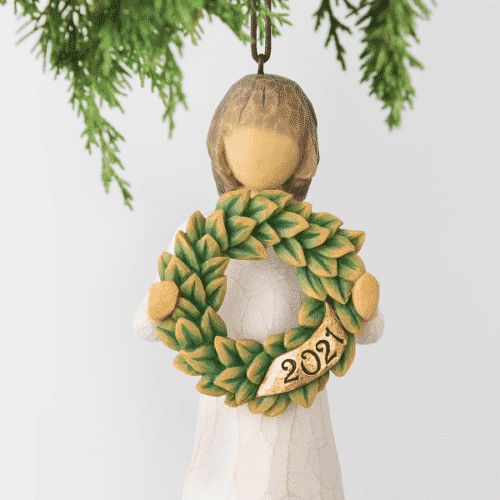 Willow Tree Figur Dating Ornament - zum Stehen und Hängen, 11x4,5x4 cm
