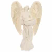 Engel stehend mit Teelichthalter, 23cm,