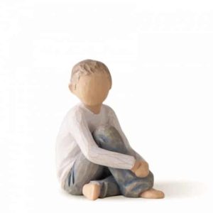 Caring Child Willow Tree Figur Kind