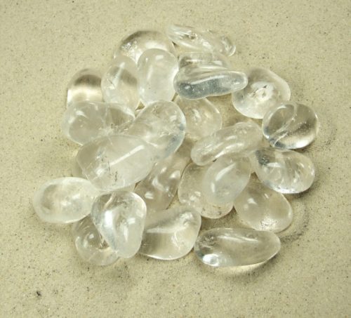 Bergkristall Trommelstein Handschmeichler ca. 3 cm