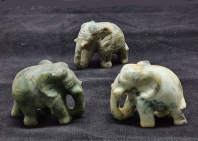 Elefant XL Jade A(B Qualität, 75 cm, Glücksbringer