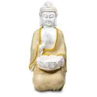 Friedensbuddha mit Teelichthalter, 20cmx33x16