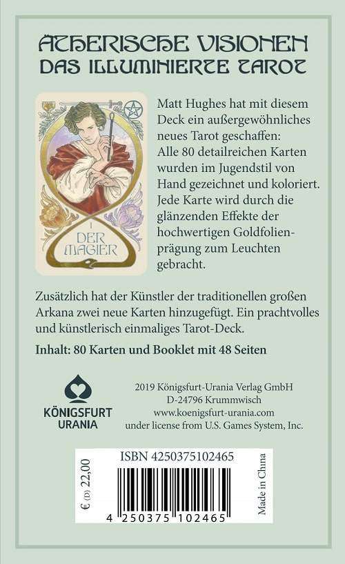 Tarot Bestseller: Ätherische Visionen, 80 Karten