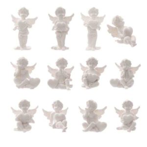 Sammlerfiguren Engel Herzen, 4,5 - 6,5 cm